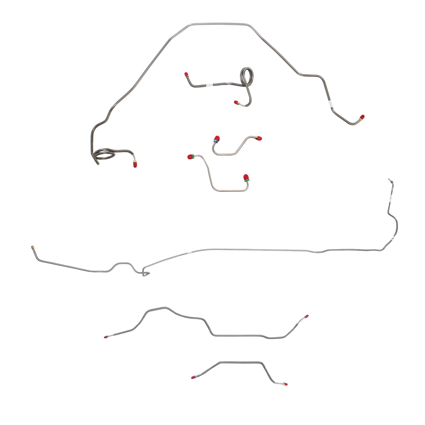 Pontiac Complete Brake Line Kit; Fine Lines-CBK0495SS