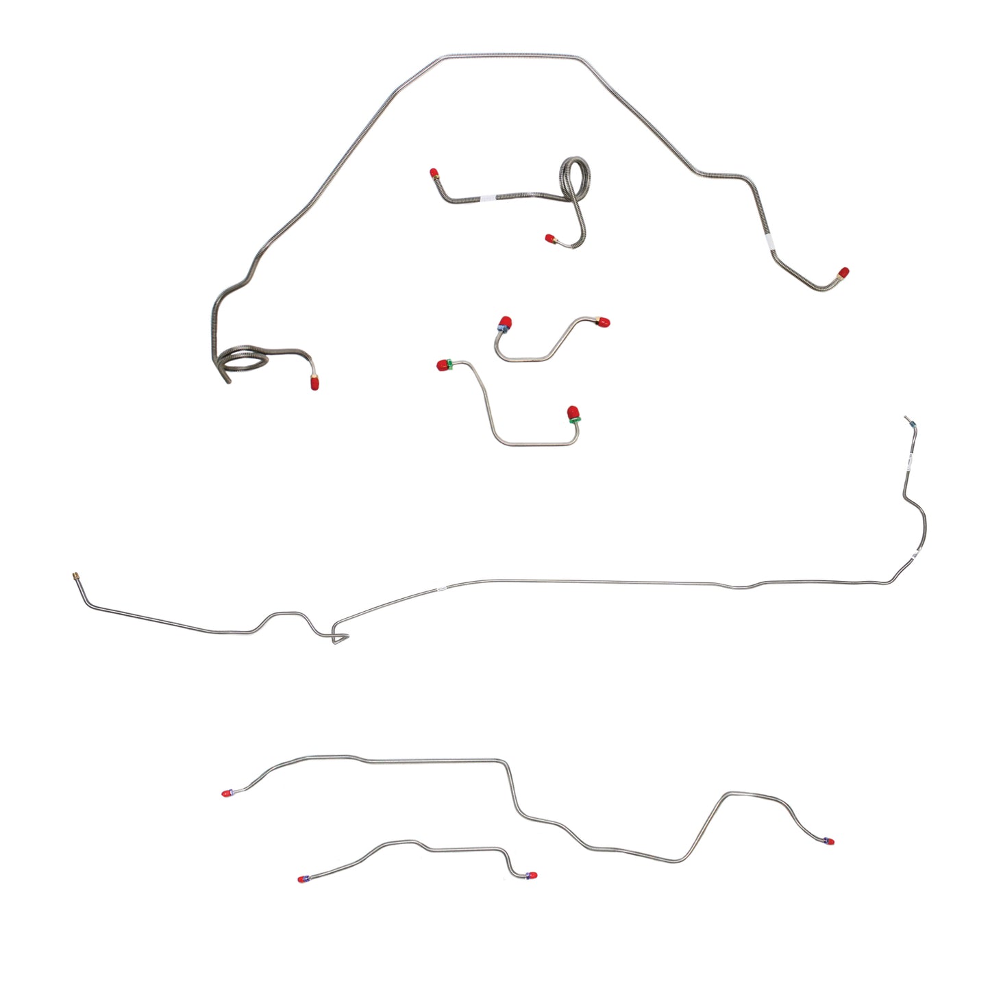 Pontiac Complete Brake Line Kit; Fine Lines-CBK0496SS