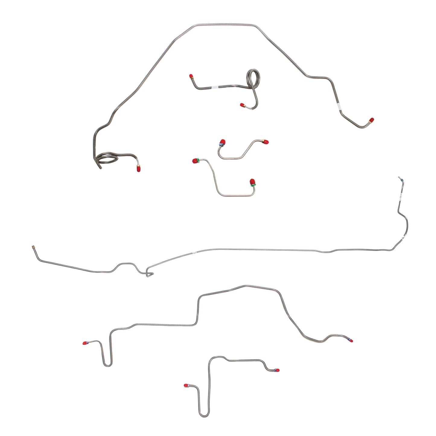 Pontiac Complete Brake Line Kit; Fine Lines-CBK0497SS