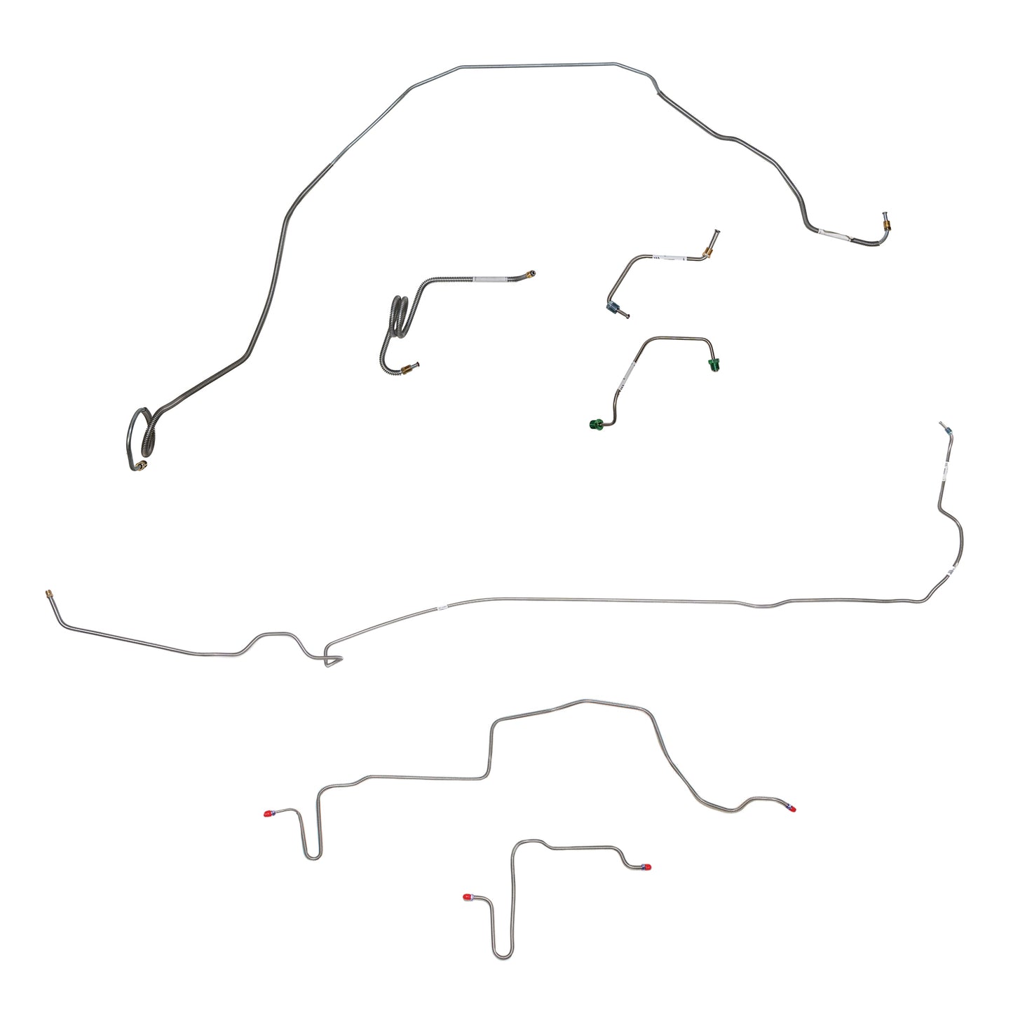 Pontiac Complete Brake Line Kit; Fine Lines-CBK0499SS