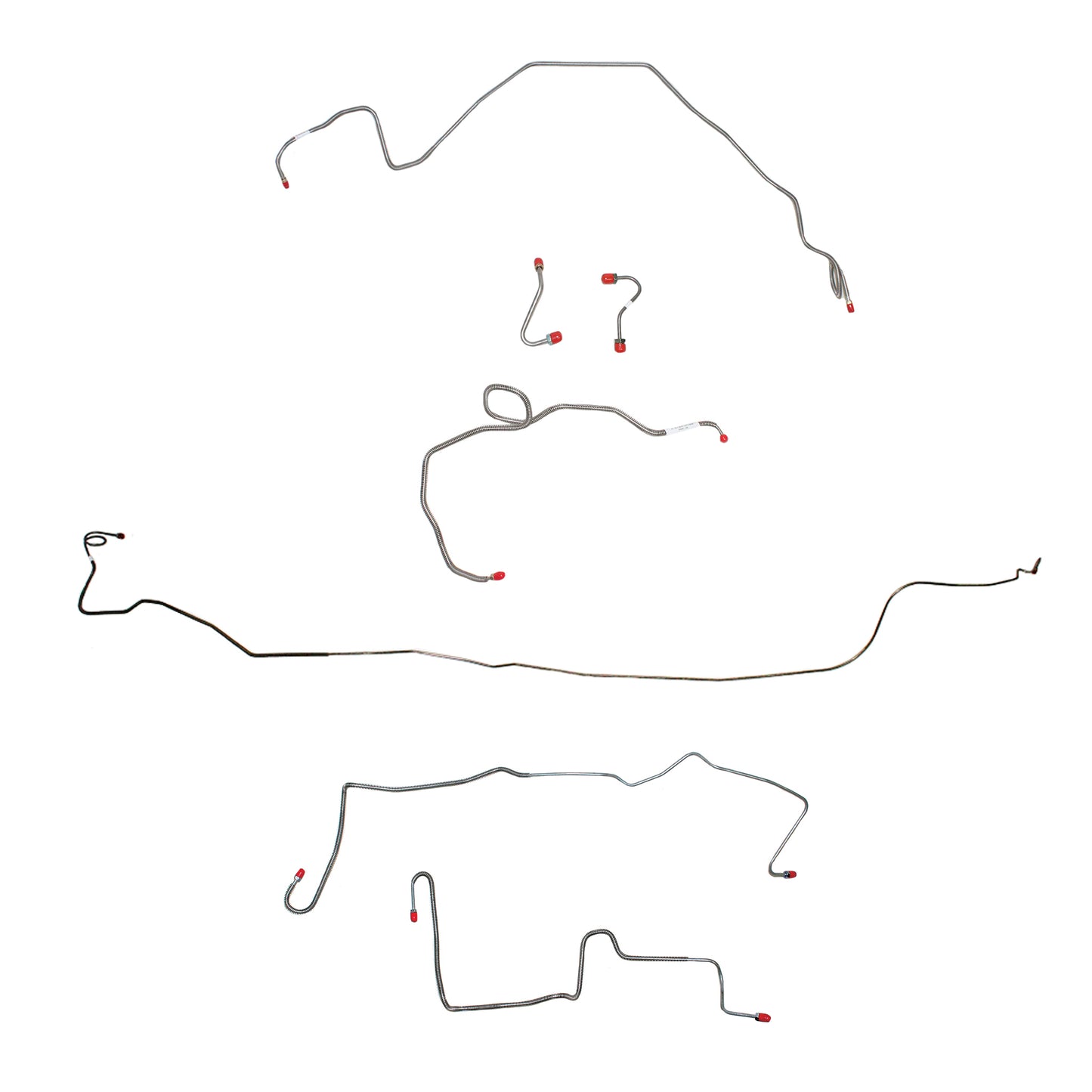 Pontiac Complete Brake Line Kit; Fine Lines-CBK0504SS