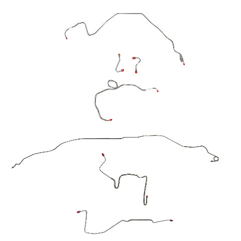 Pontiac Complete Brake Line Kit; Fine Lines-CBK0505SS