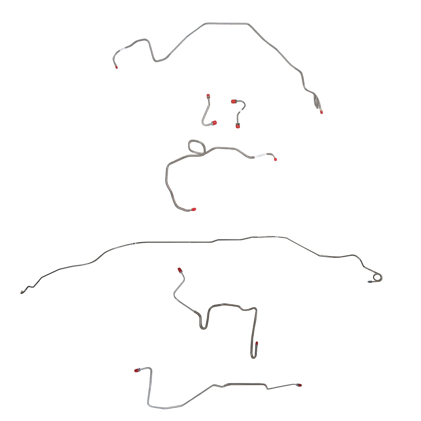 Pontiac Complete Brake Line Kit; Fine Lines-CBK0505SS