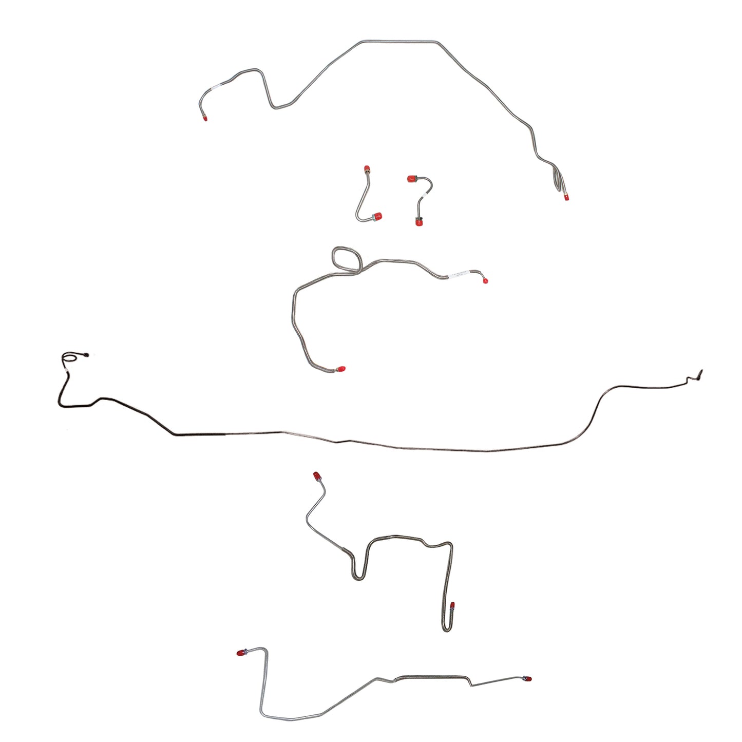 Pontiac Complete Brake Line Kit; Fine Lines-CBK0506SS