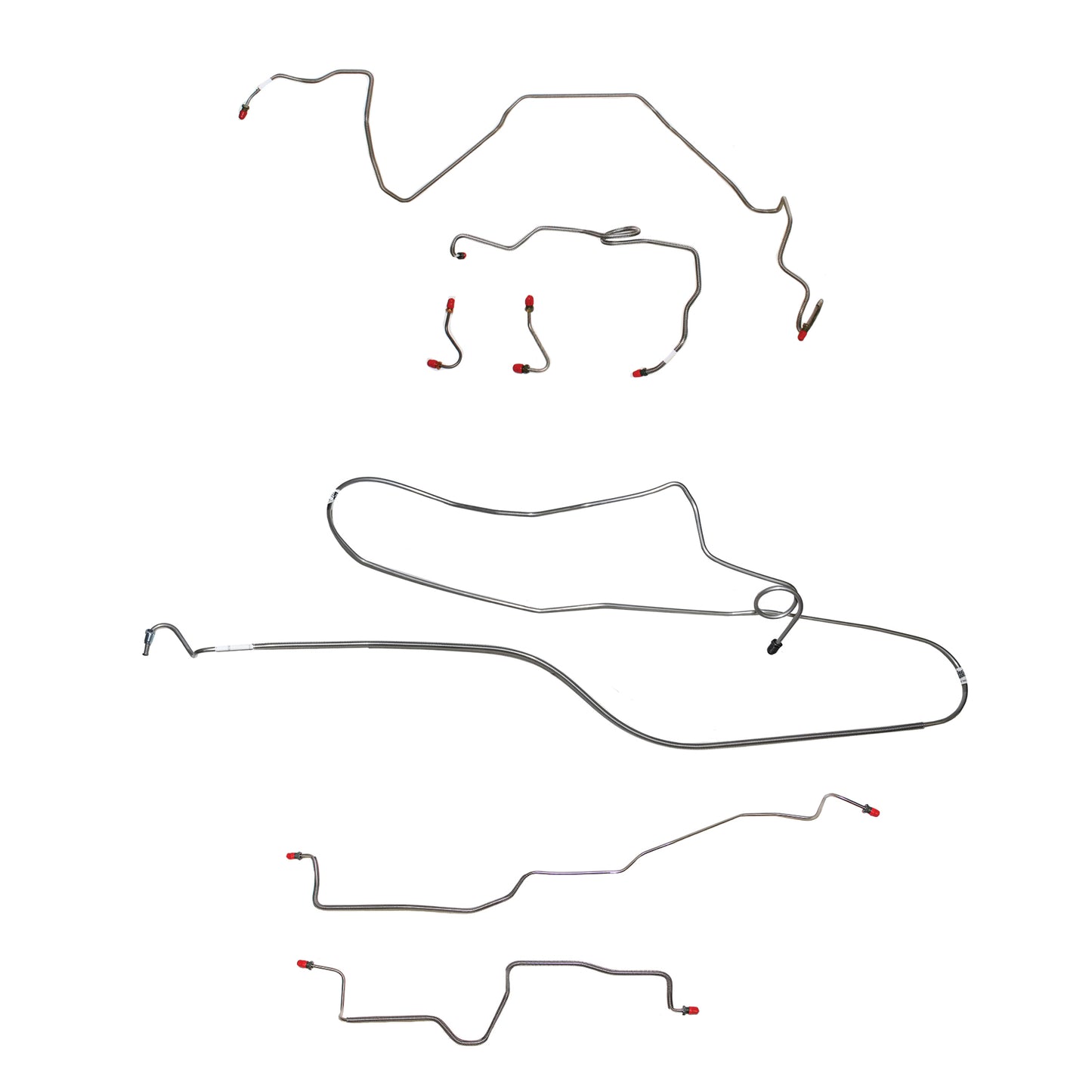 Pontiac Complete Brake Line Kit; Fine Lines-CBK0507SS