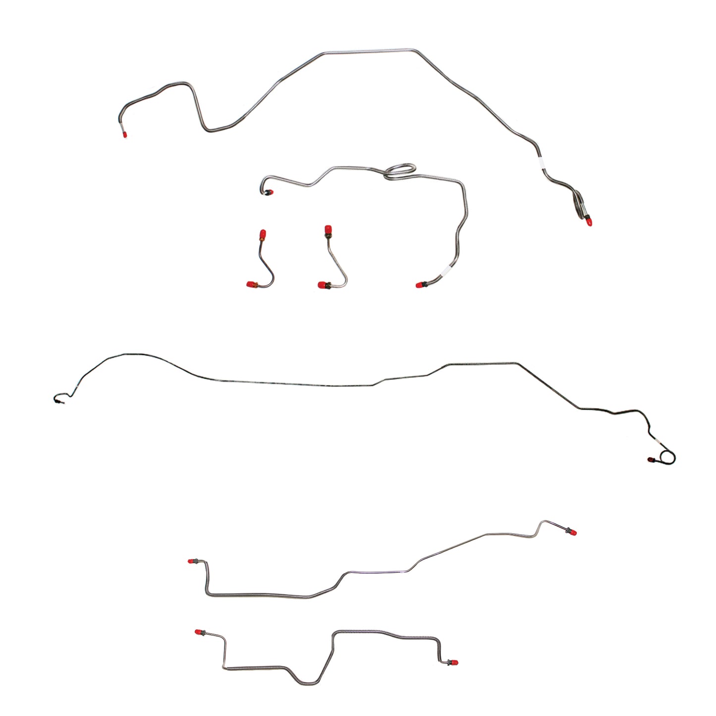 Pontiac Complete Brake Line Kit; Fine Lines-CBK0508SS