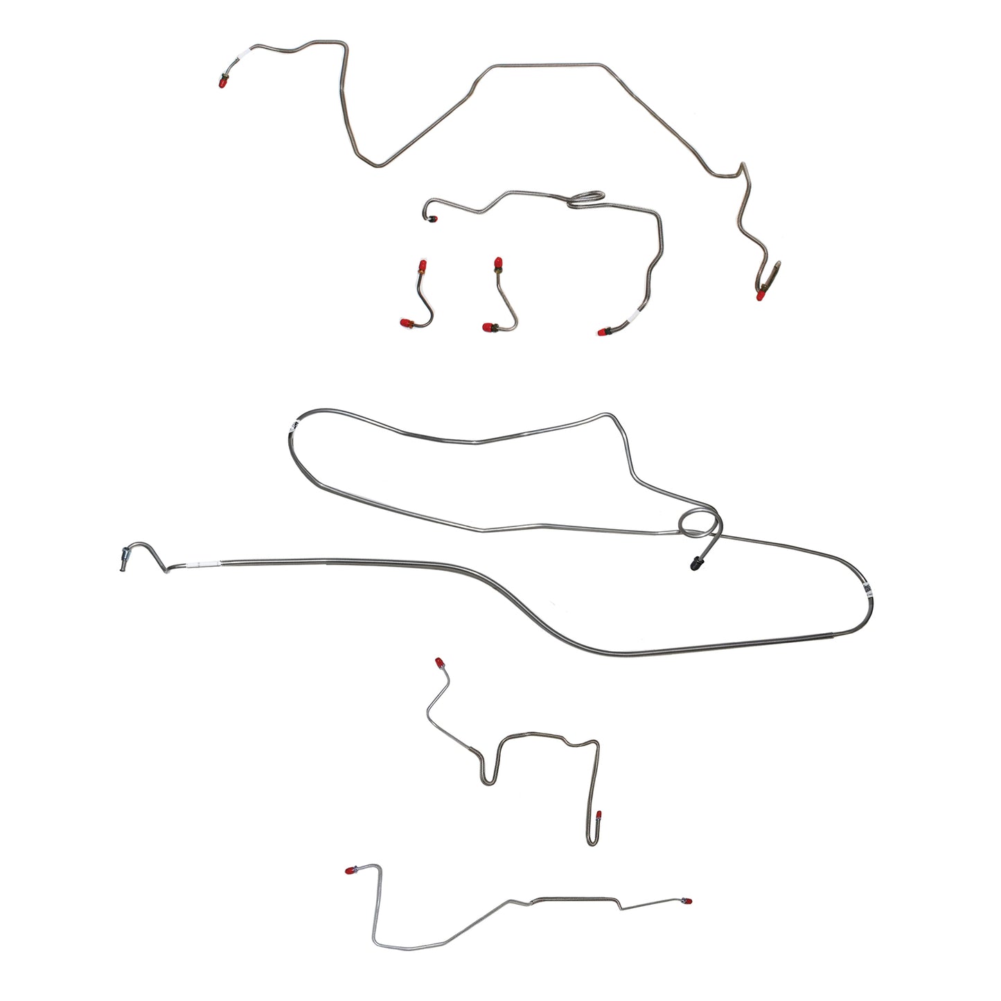 Pontiac Complete Brake Line Kit; Fine Lines-CBK0509SS