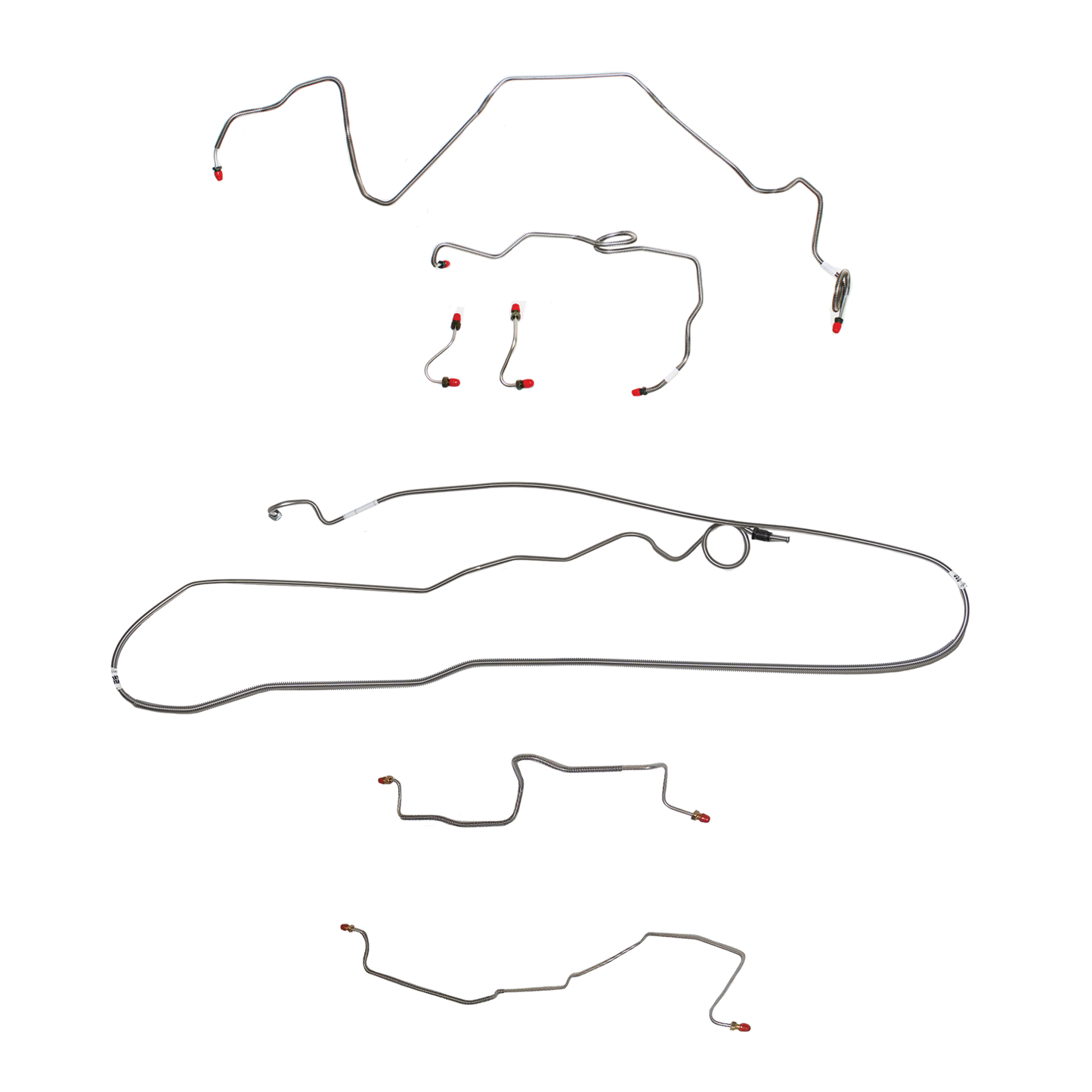 Pontiac Complete Brake Line Kit; Fine Lines-CBK0512SS