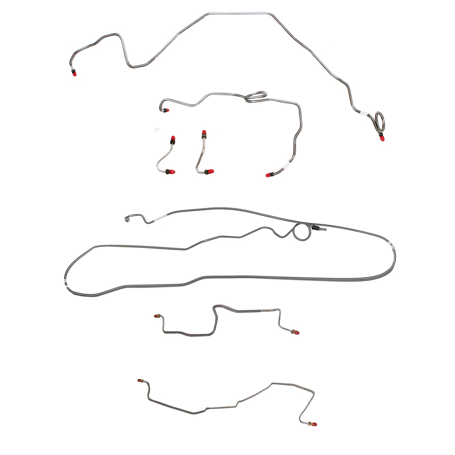 Pontiac Complete Brake Line Kit; Fine Lines-CBK0515SS