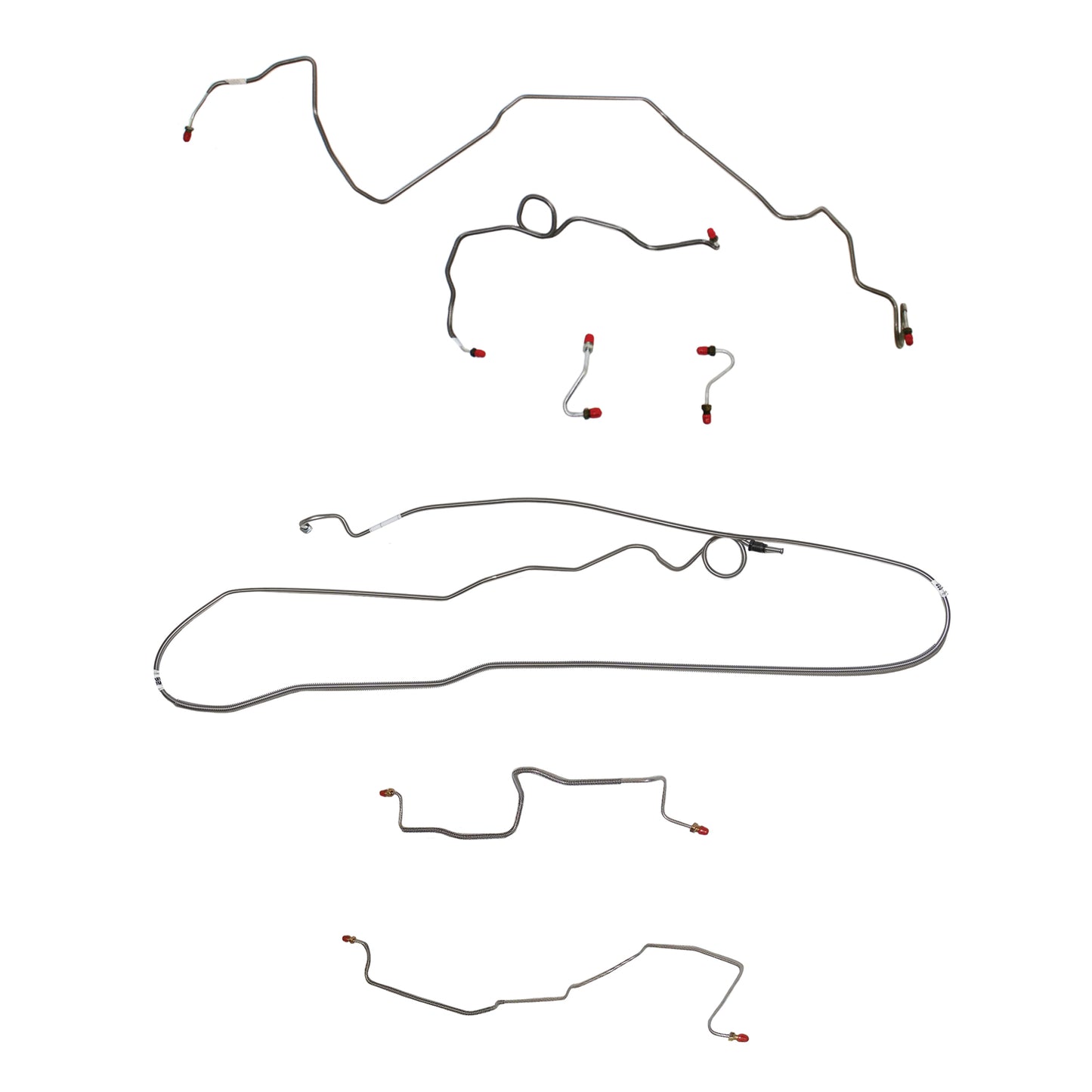 Pontiac Complete Brake Line Kit; Fine Lines-CBK0517SS