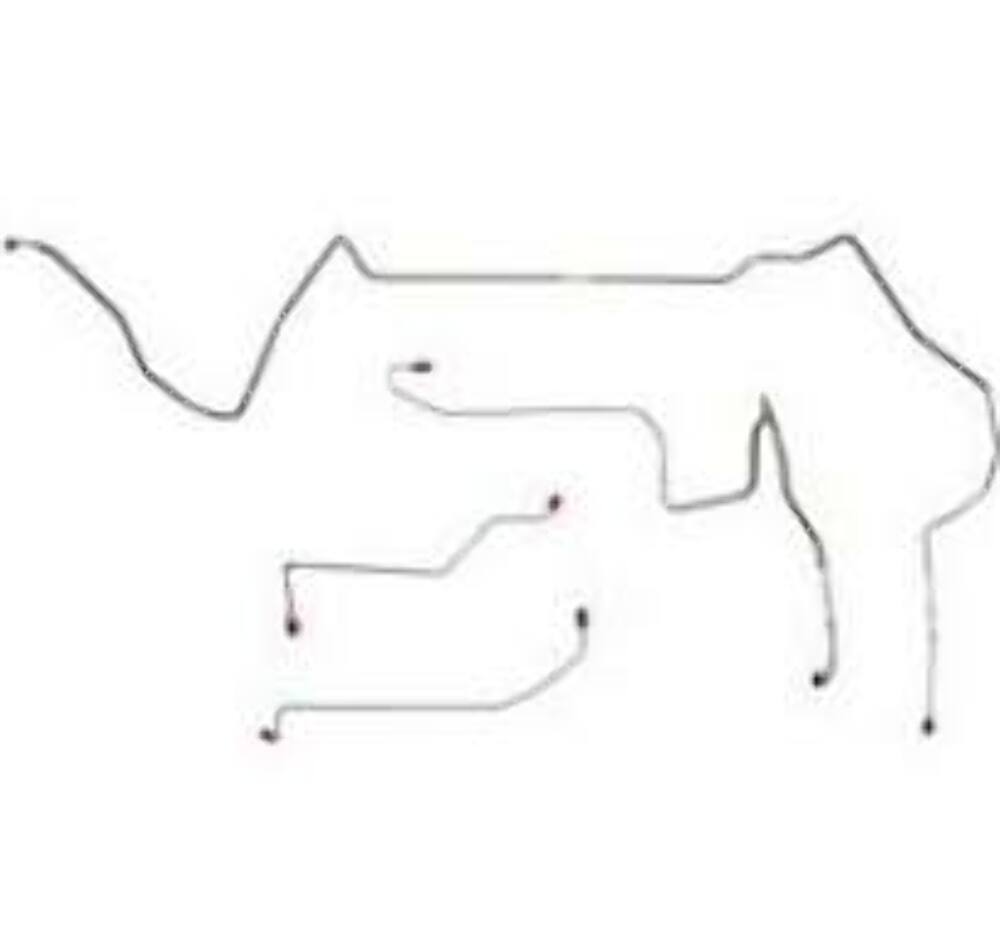 Pontiac Complete Brake Line Kit; Fine Lines-CBK0525SS - Complete Brake Line Kit Car Part People