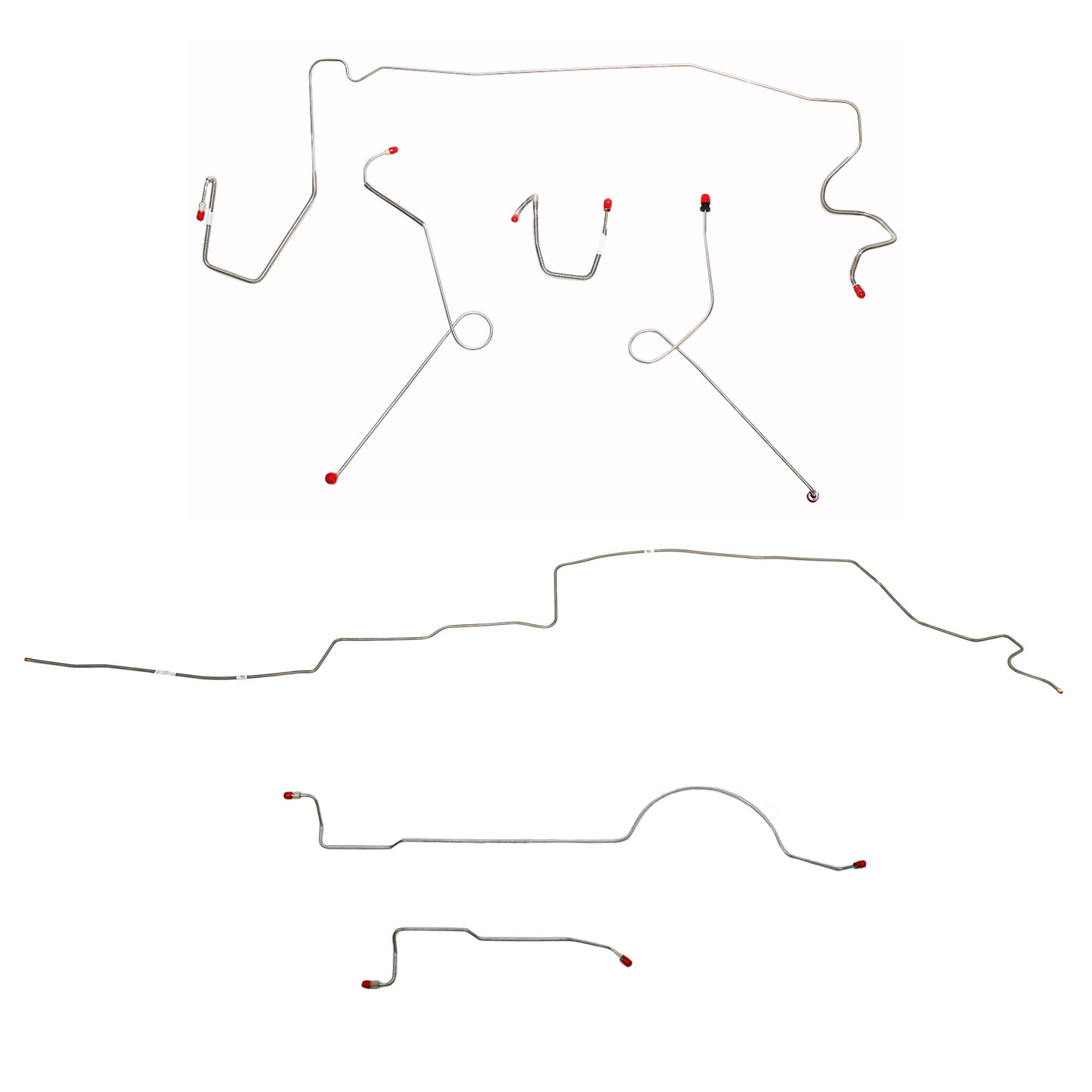 Mopar A Body Complete Brake Line Kit; Fine Lines-CBK0606SS
