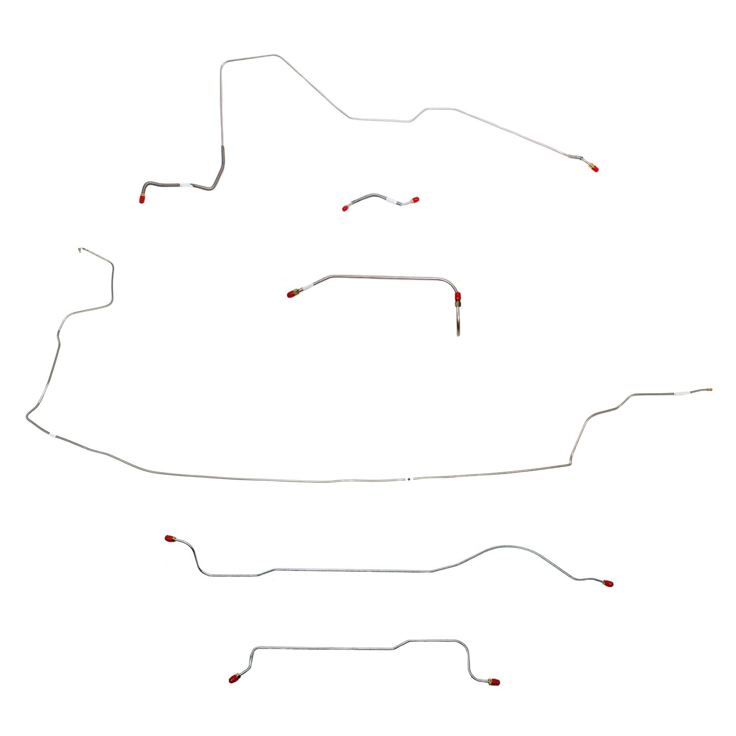 Mopar B Body Complete Brake Line Kit; Fine Lines-CBK0609SS