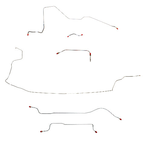 Mopar B Body Complete Brake Line Kit; Fine Lines-CBK0610SS