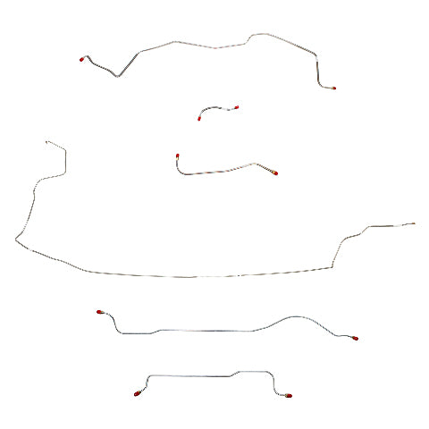Mopar B Body Complete Brake Line Kit; Fine Lines-CBK0611SS