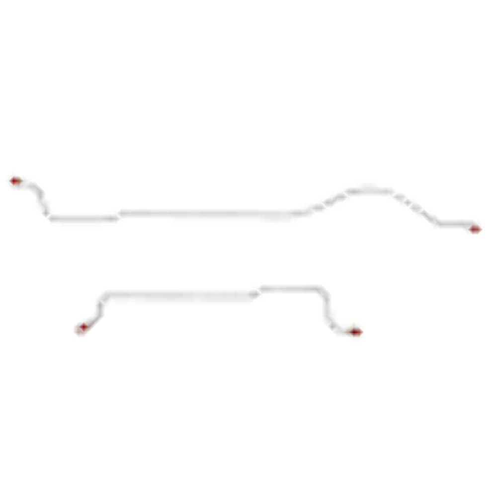 Mopar B Body Complete Brake Line Kit; Fine Lines-CBK0614SS