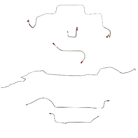 Mopar B Body Complete Brake Line Kit; Fine Lines-CBK0618SS