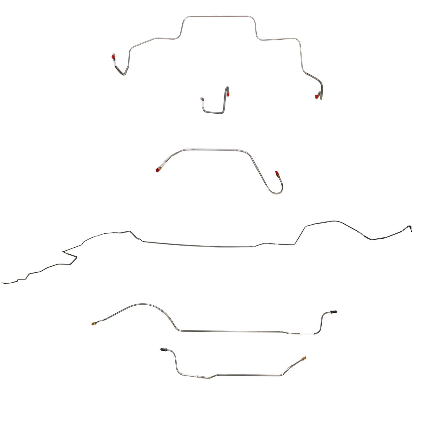 Mopar B Body Complete Brake Line Kit; Fine Lines-CBK0634SS