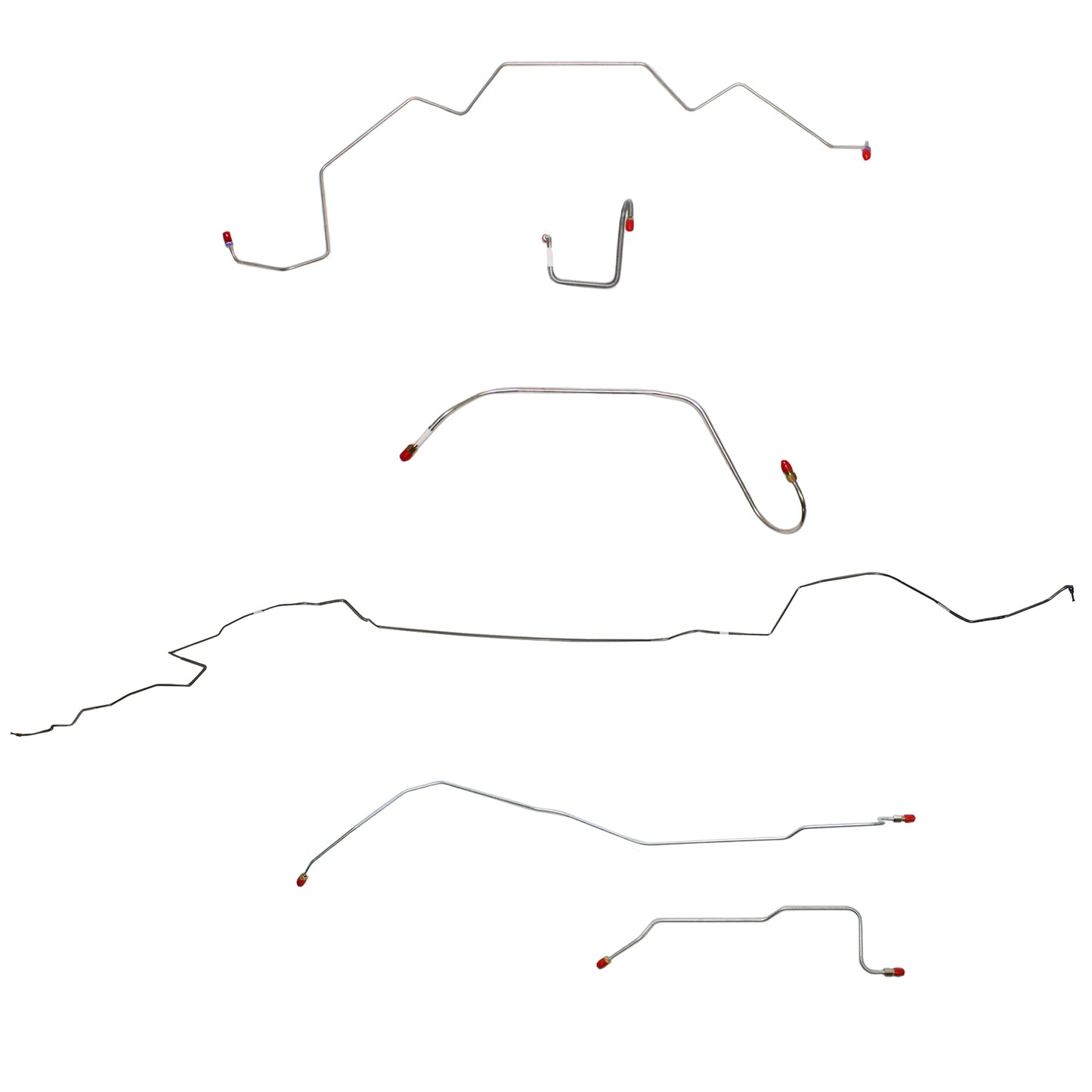 Mopar B Body Complete Brake Line Kit; Fine Lines-CBK0637SS