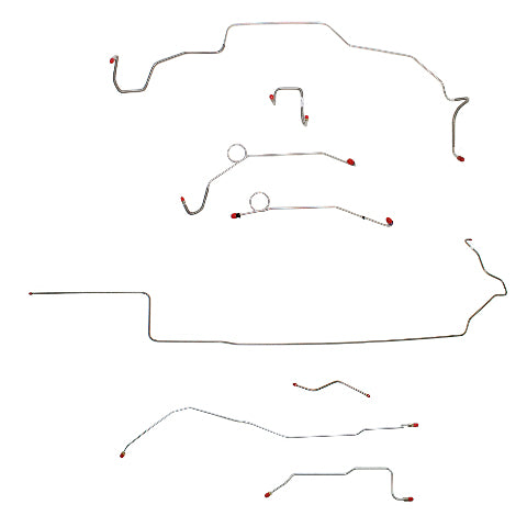 Mopar B Body Complete Brake Line Kit; Fine Lines-CBK0651SS