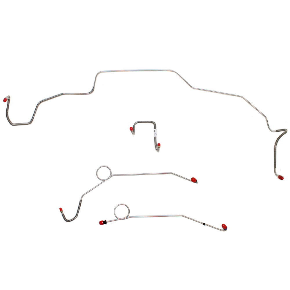 1967-1969 Chrysler B Body Complete Brake Line Kit Power Disc Stainless CBK0654SS