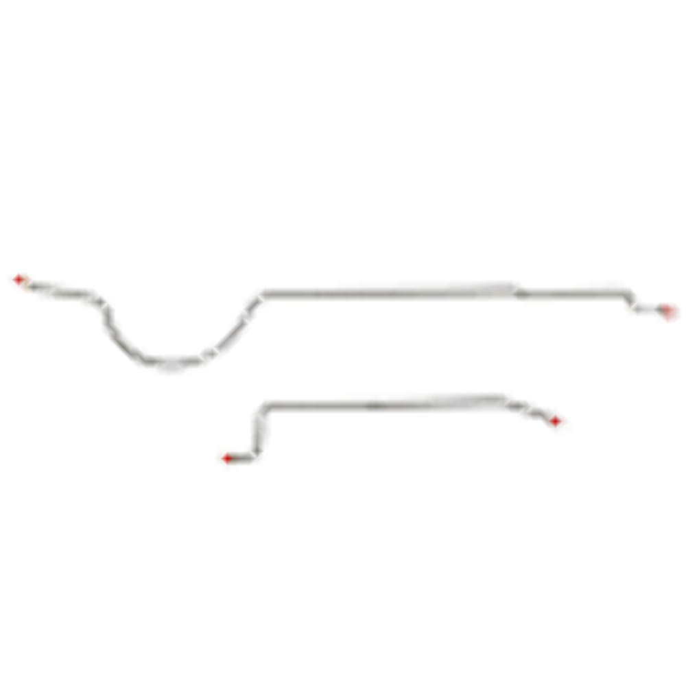 Mopar B Body Complete Brake Line Kit; Fine Lines-CBK0685SS