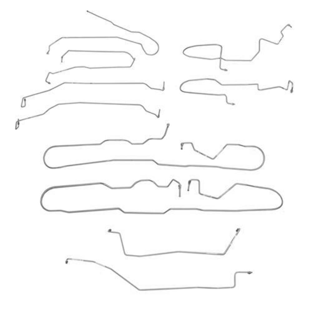 Fits 14-18 Silverado/Sierra 1500 ExtCab/Short Bed, Complete Brake Line CBK0686OM - Complete Brake Line Kit Car Part People