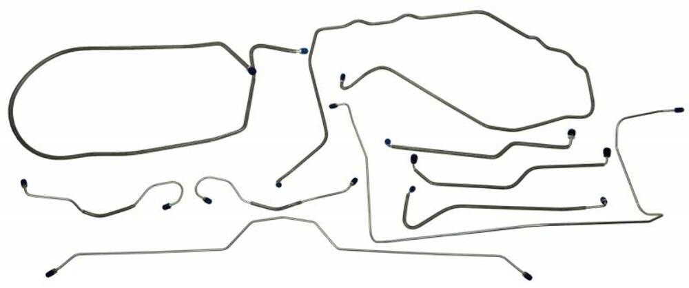 Fits 1974 Chevrolet Corvette Full Brake Line Set CBL916