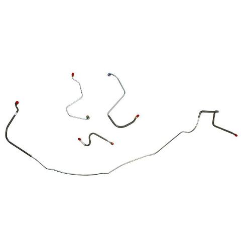 1967 Chevrolet Chevelle Front Brake Line Kit Standard Drum Brakes - CKT6703SS