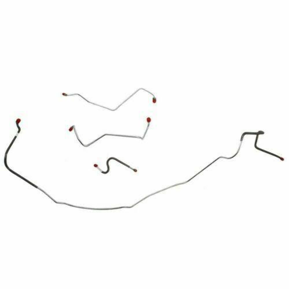 1967 Chevrolet Chevelle Front Brake Line Kit Power Drum Brakes - CKT6704SS - Front Lines Car Part People