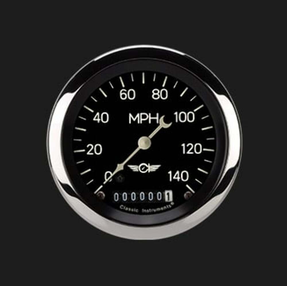 Classic Series 3 3/8" Speedometer CL55SRC