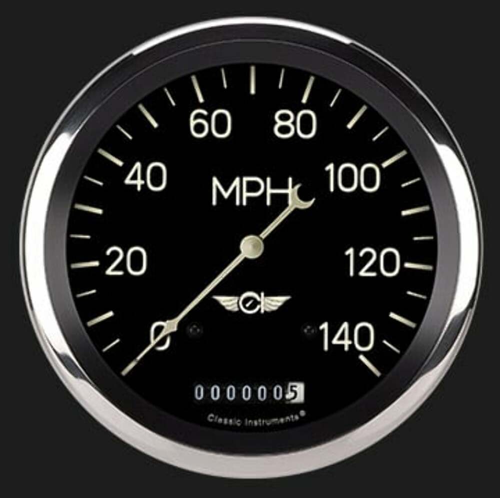 Classic Series 4 5/8" Speedometer CL56SRC