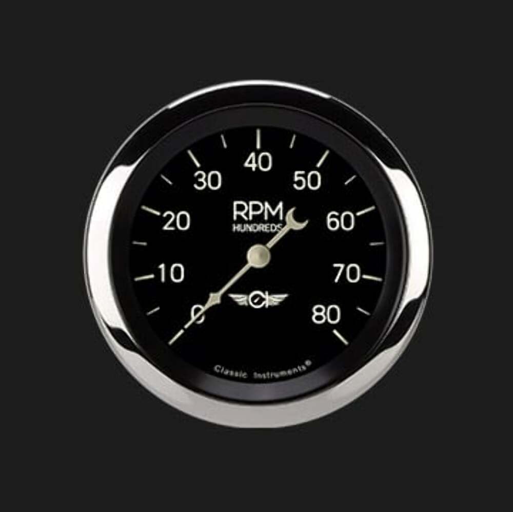 Classic Series 3 3/8" Tachometer CL80SRC