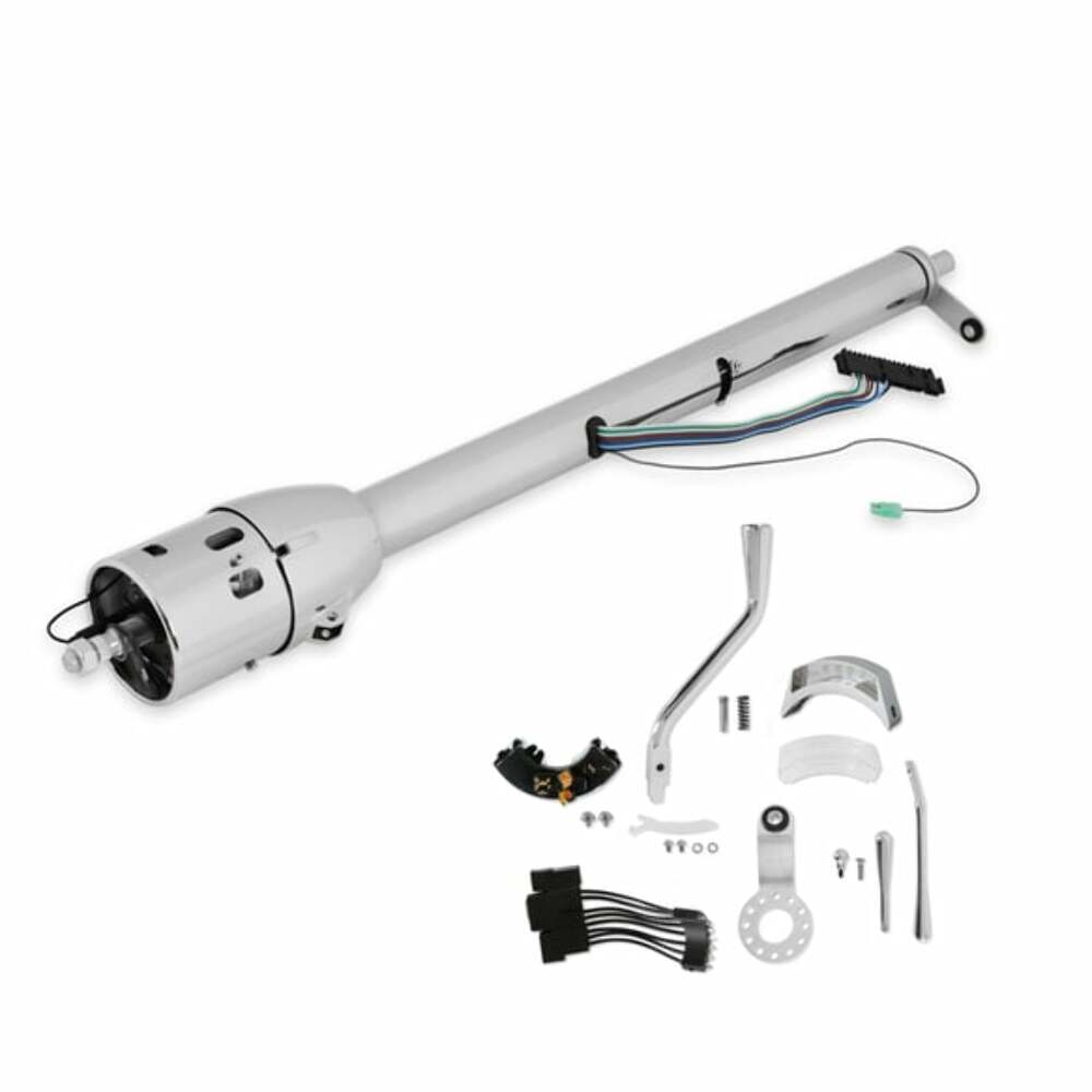 Fits 1960-72 C10 Pickup Custom Tilt Steering Column-Chrome/Auto 33" CSCU33A