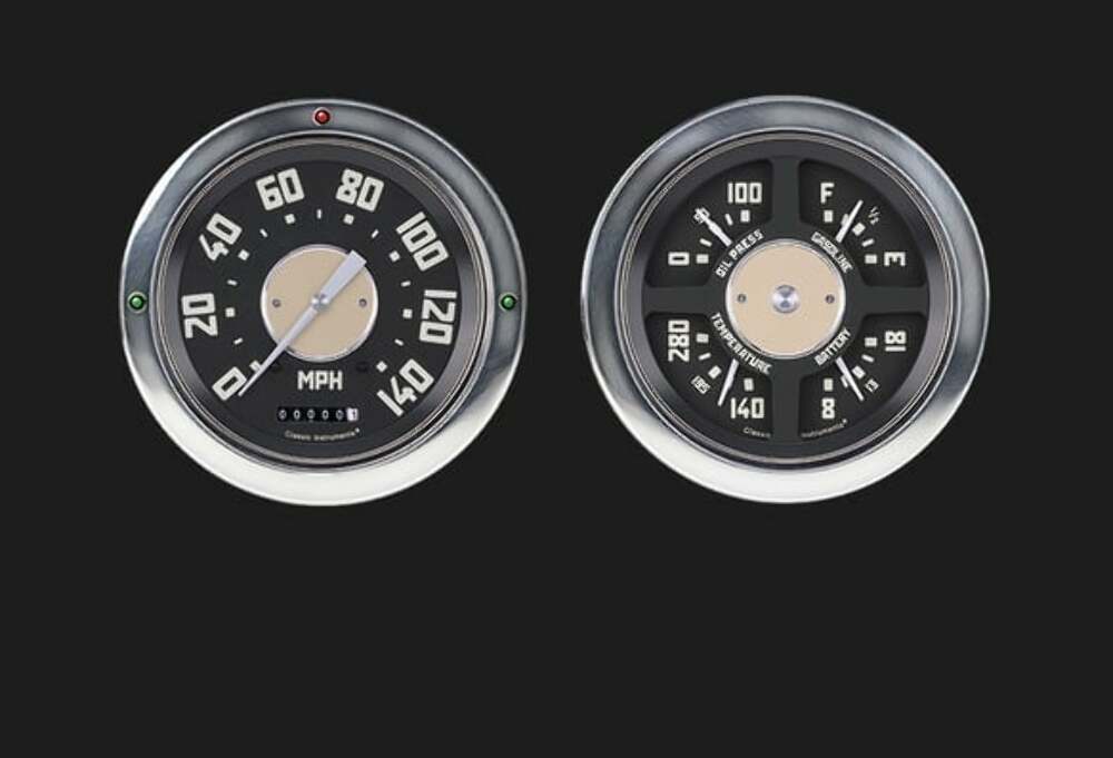 1954-55 Chevy Truck Package 4 5/8" Speedometer & Quad CT54OE52