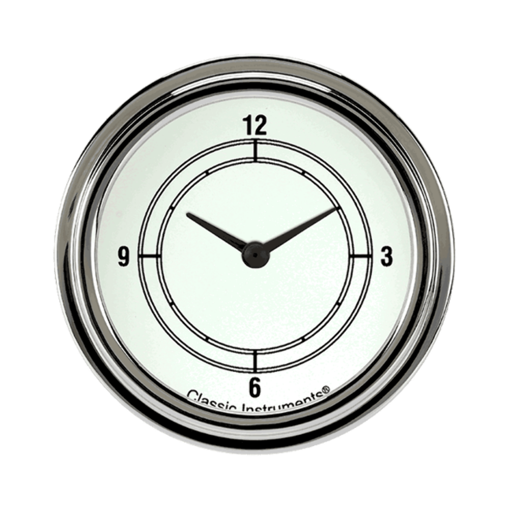 Classic White 2 5/8" Clock CW92SLF
