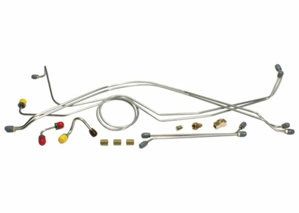 Fits 1963-66 C10 Panel Disc Brake Conversion Brake Lines-Stainless DBBL66S