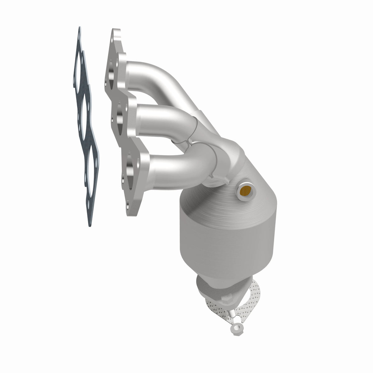 Catalytic Converter with Integrated Exhaust Manifold for HM Grade Federal / EPA Compliant Direct-Fit Manifold Catalytic