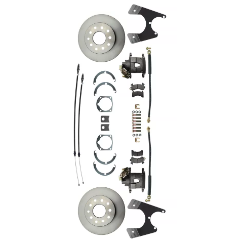 Fits Rear GM 1955-1968 Full Size 10/12 Bolt Disc Brake Kit w/E-Brake DBK1012FS