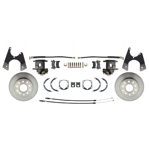 Fits Rear GM 1955-1968 Full Size 10/12 Bolt Disc Brake Kit w/E-Brake DBK1012FS