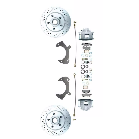 Fits 1957-1972 Full Size Ford Disc Brake Kit w/Drilled & Slotted Rotor DBK5772LX