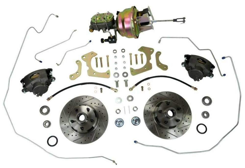 Fits 1958 Chevrolet Full Size Front Disc Brake Conversion Kit, Power DBP058