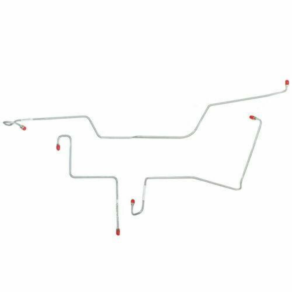 1966 Ford Fairlane Front Brake Line Kit with Standard Drum Brakes - DKT6601OM - Front Lines Car Part People