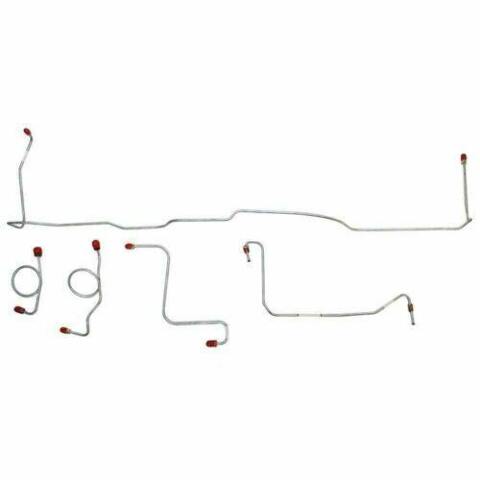 1967 Ford Fairlane Front Brake Line Kit with Standard Drum Brakes - DKT6701OM