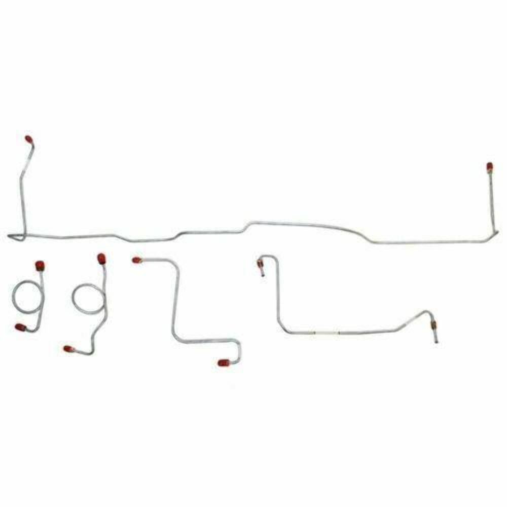 1967 Ford Fairlane Front Brake Line Kit with Standard Drum Brakes - DKT6701SS