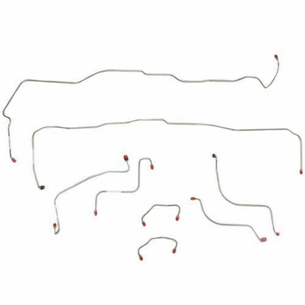 1967 Ford Fairlane Front Brake Line Kit Power Disc Brakes Stainless DKT6703SS