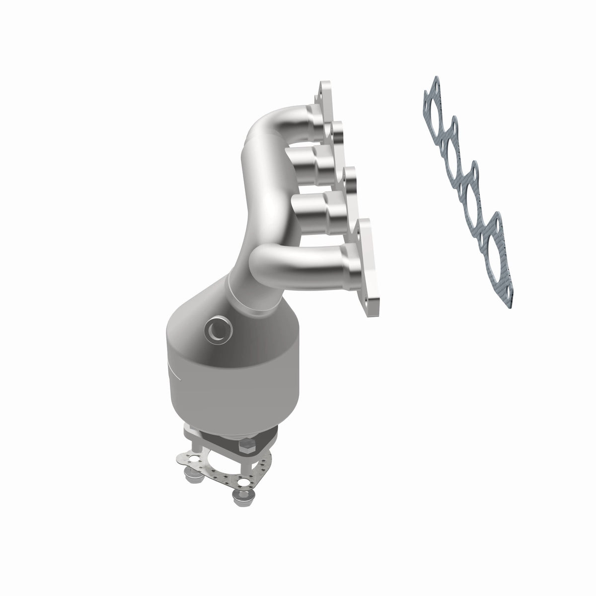 Catalytic Converter with Integrated Exhaust Manifold for HM Grade Federal / EPA Compliant Direct-Fit Manifold Catalytic