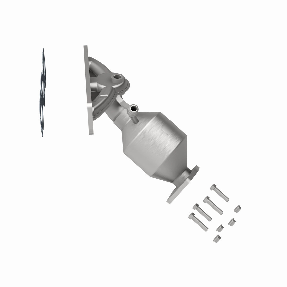 Catalytic Converter with Integrated Exhaust Manifold for HM Grade Federal / EPA Compliant Direct-Fit Manifold Catalytic