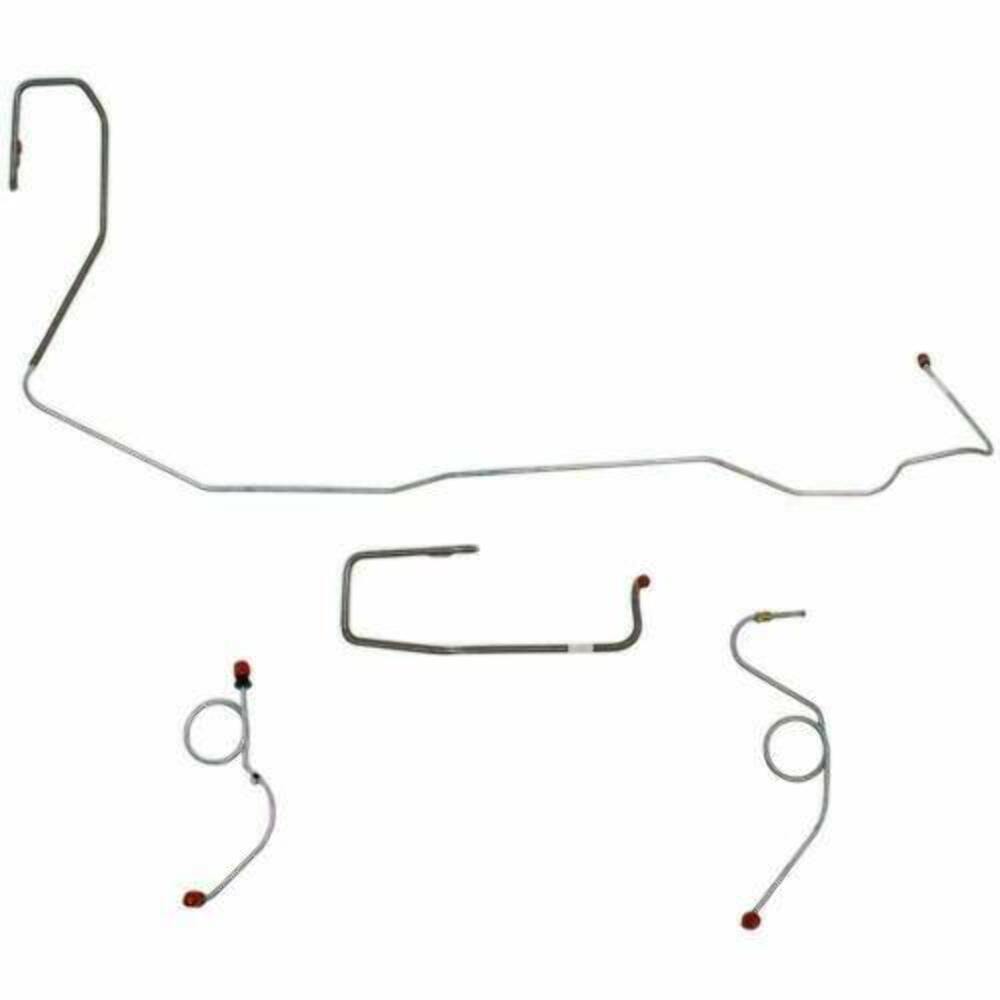 1970-73 Dodge Challenger Front Brake Line Kit Manual Drum Brakes - EKT7001OM - Front Lines Car Part People