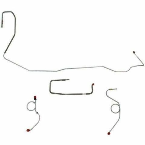 1970-73 Dodge Challenger Front Brake Line Kit Manual Drum Brakes - EKT7001OM